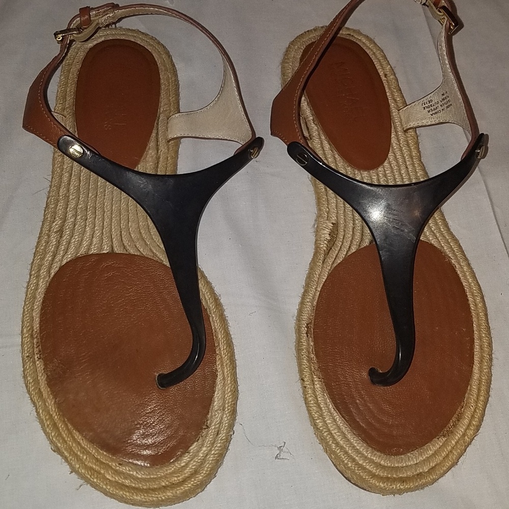 Michael Kors Flat Thong Sandal Rope Soles